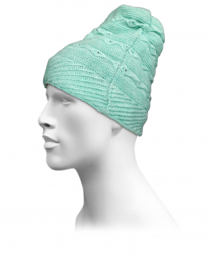 Unisex acrylic  self Designer Cap light green